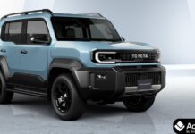 Toyota Land Cruiser FJ: Mini Fortuner का दमदार धमाका, शानदार लुक और पावर के साथ लॉन्च Toyota Land Cruiser FJ 2025 Mini Fortuner front view on road