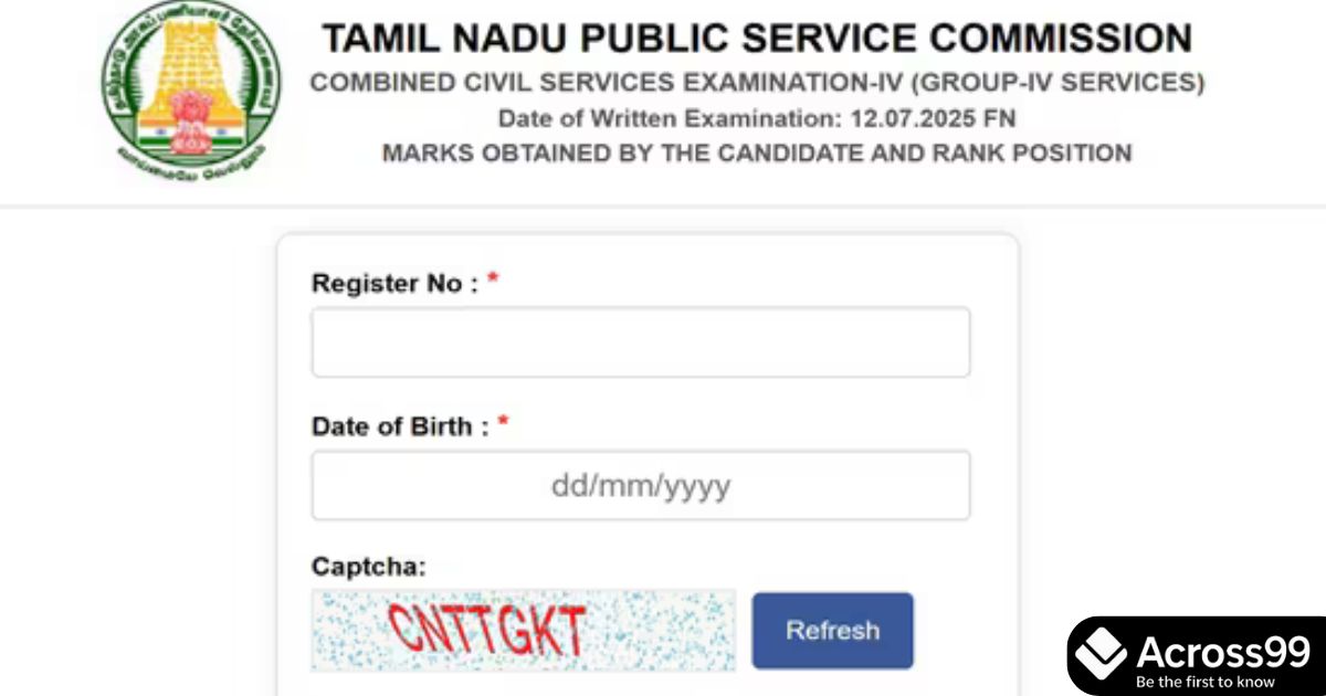 Check TNPSC Group 4 2025 result online