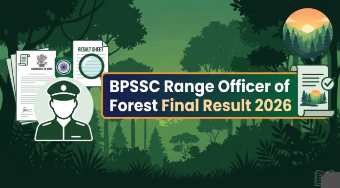 BPSSC Bihar Police Range Officer of Forest फाइनल रिजल्ट 2026 घोषित BPSSC Bihar Police Range Officer of Forest Final Result 2026 official announcement
