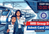 RRB Group D Admit Card 2026 जारी – Exam Date, City Intimation, Download Link और पूरी जानकारी RRB Group D Admit Card 2026 download information with Indian railway exam candidates and train background
